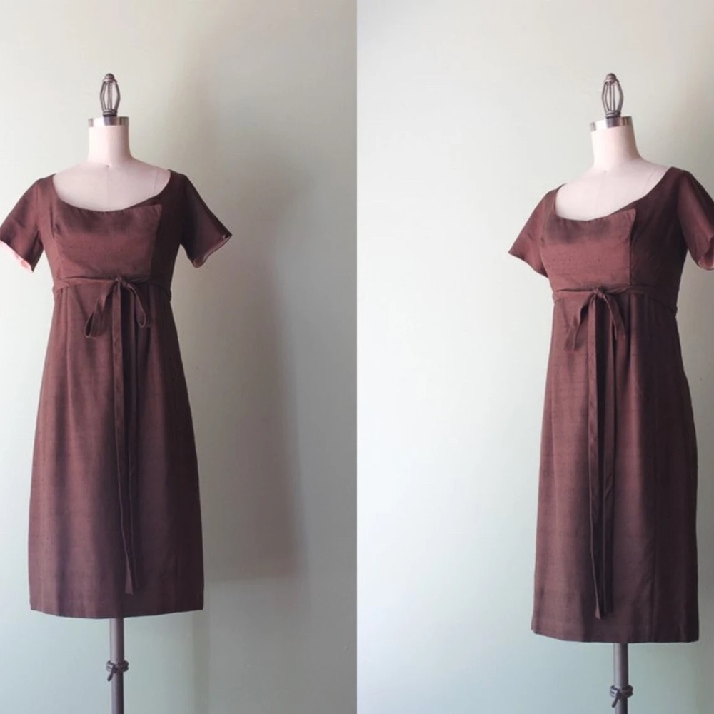 Vintage 1960s Empire Waist Cocktail Dress by Teal Traina
